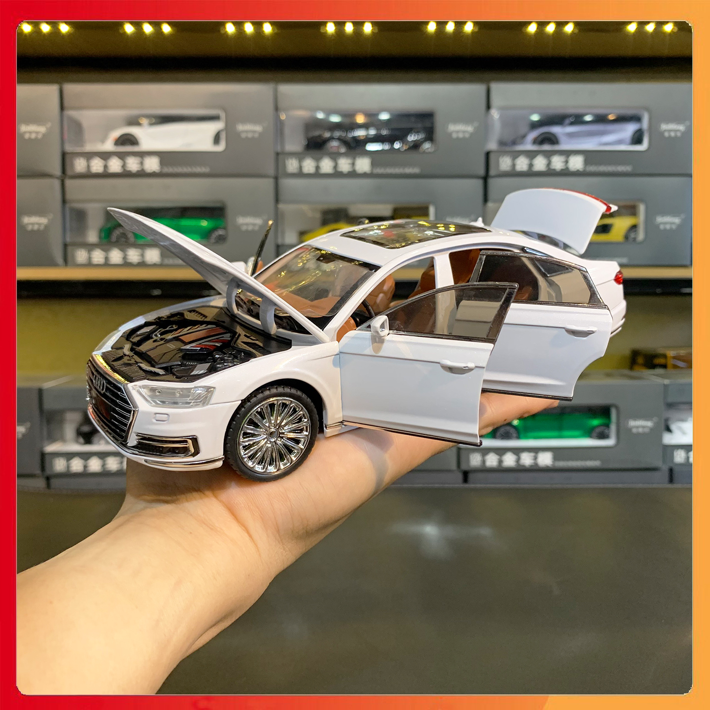 Mô hình xe Audi A8 tỉ lệ 1:24 Chezhi
