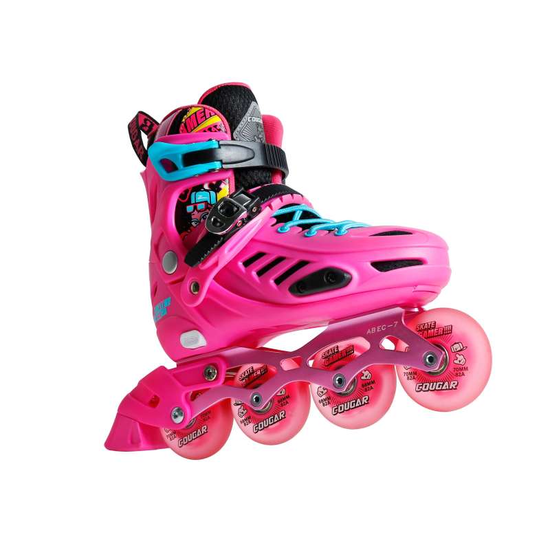 Mua Giày patin trẻ em Giày trượt Patin Cougar 313 8 bánh đèn led siêu sáng giày chỉnh được size bánh xe cao su cao cấp hot trend 2021 giày patin cougar 313 cougar 313 giày ba tin giày patin trẻ em dày trượt patingiày patin cougar