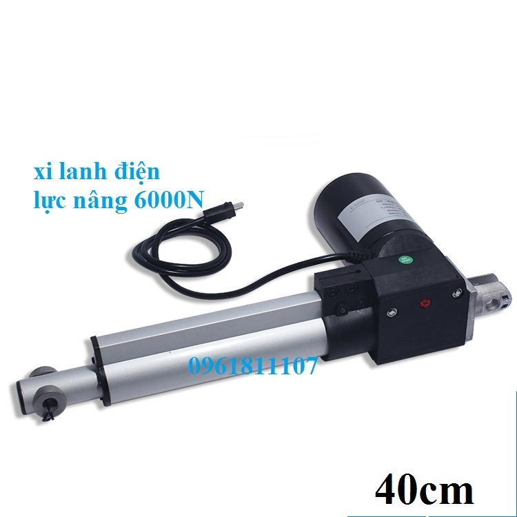 Xy lanh điện LX600 tải 600KG nâng 6000N 12V 24V, xi lanh điện 24v, xi lanh điện 12V, xy lanh điện 12V, ty điện 24V, ben điện, pittong điện