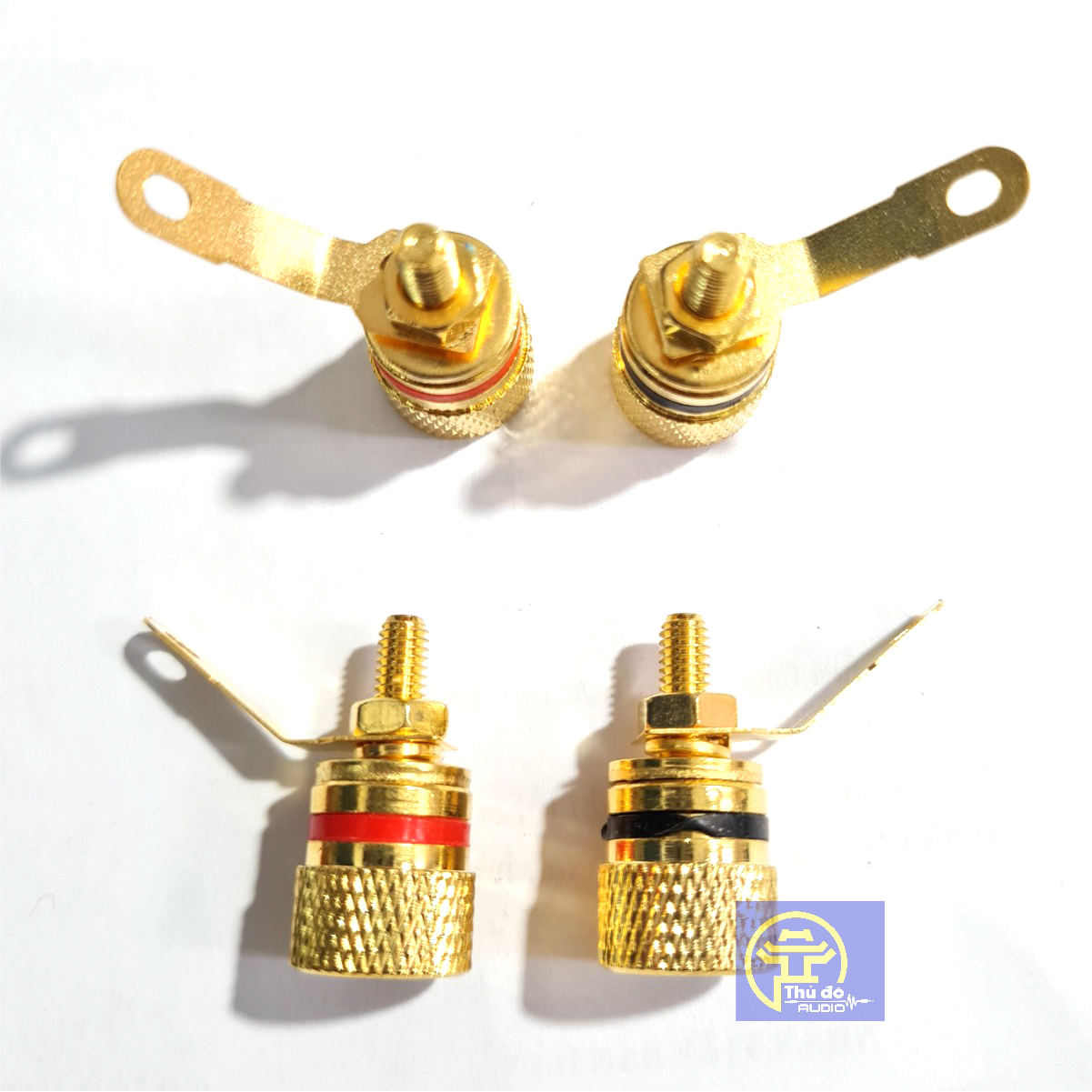 01 cặp Jack cọc loa bằng đồng mạ vàng cao cấp