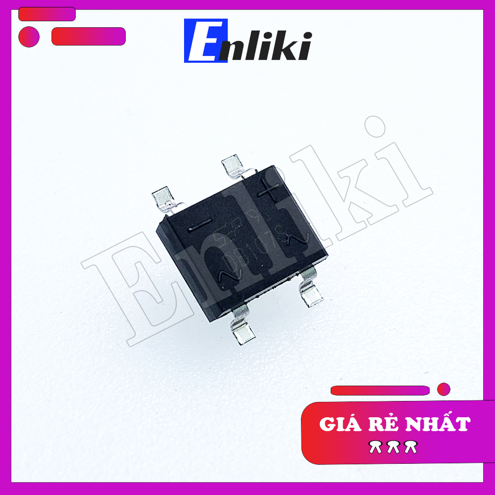 Diode Cầu  1A 1000V DB107S SOP4