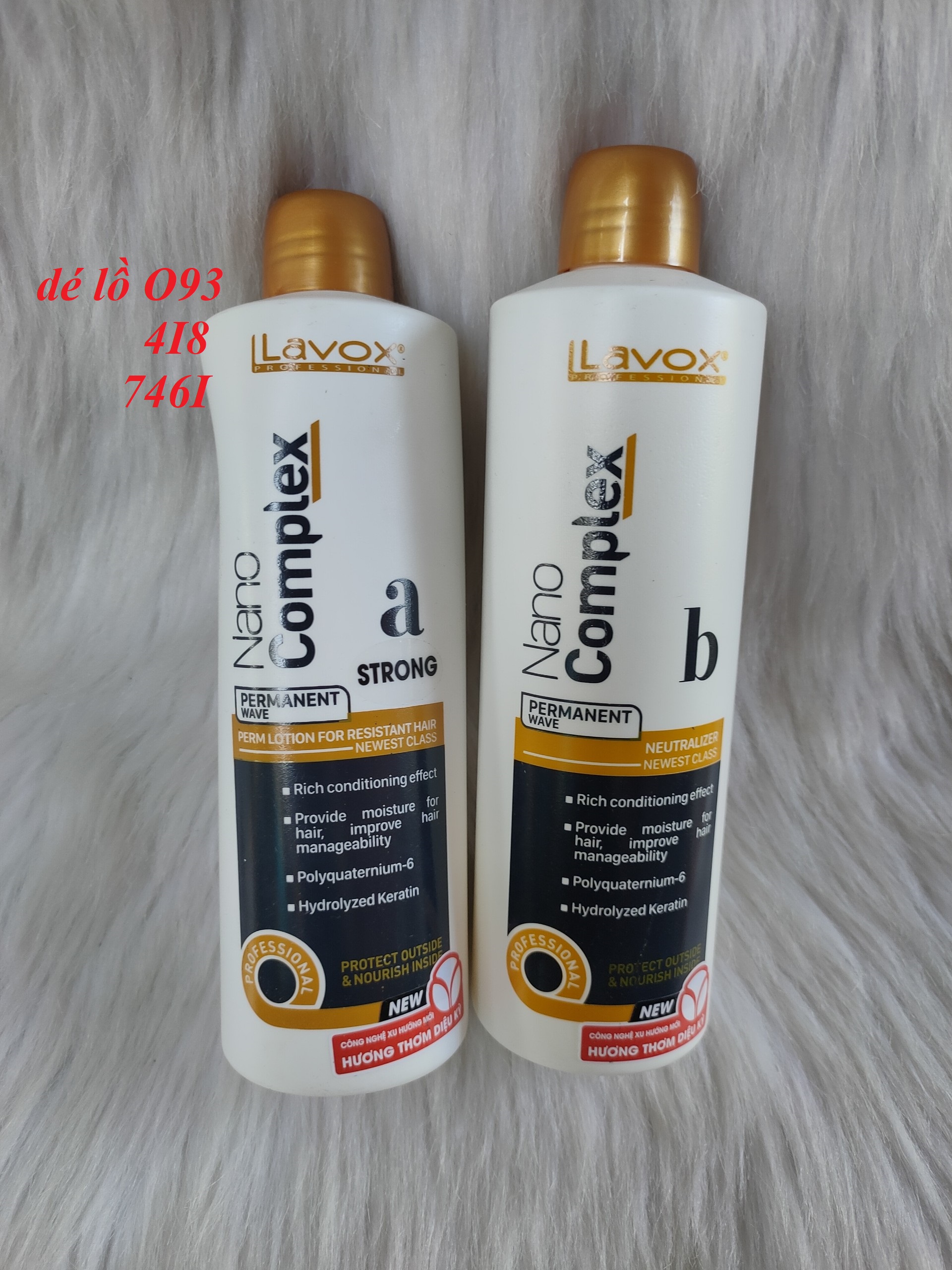Uốn lạnh lavox nano complex 500ml chữ a,b in thường