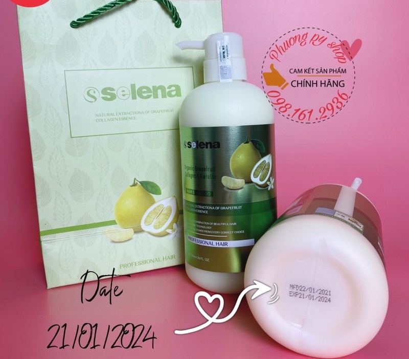 DẦU GỘI - DẦU XẢ BƯỞI SELENA NHẬP KHẨU 800ML