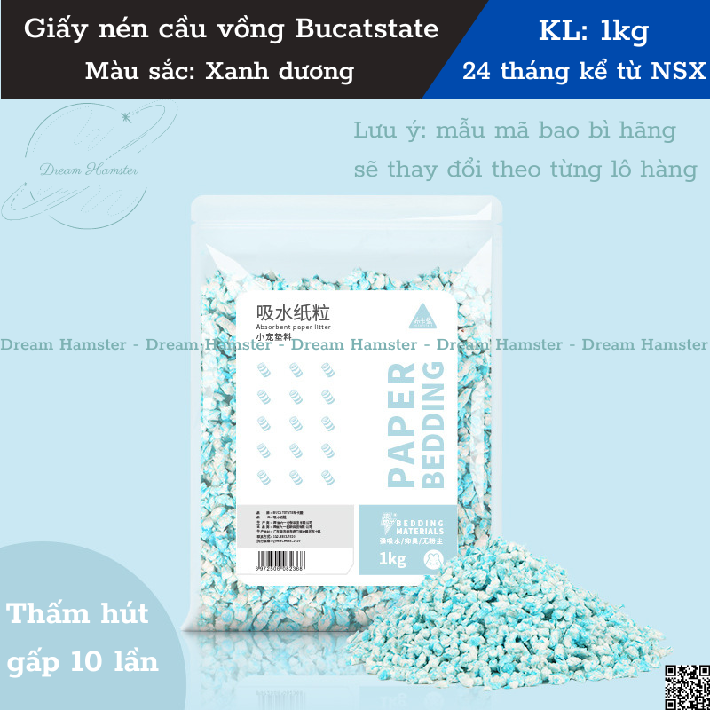 Giấy nén lót chuồng Bucatstate cho hamster, thỏ, bọ, nhím, chinchilla...