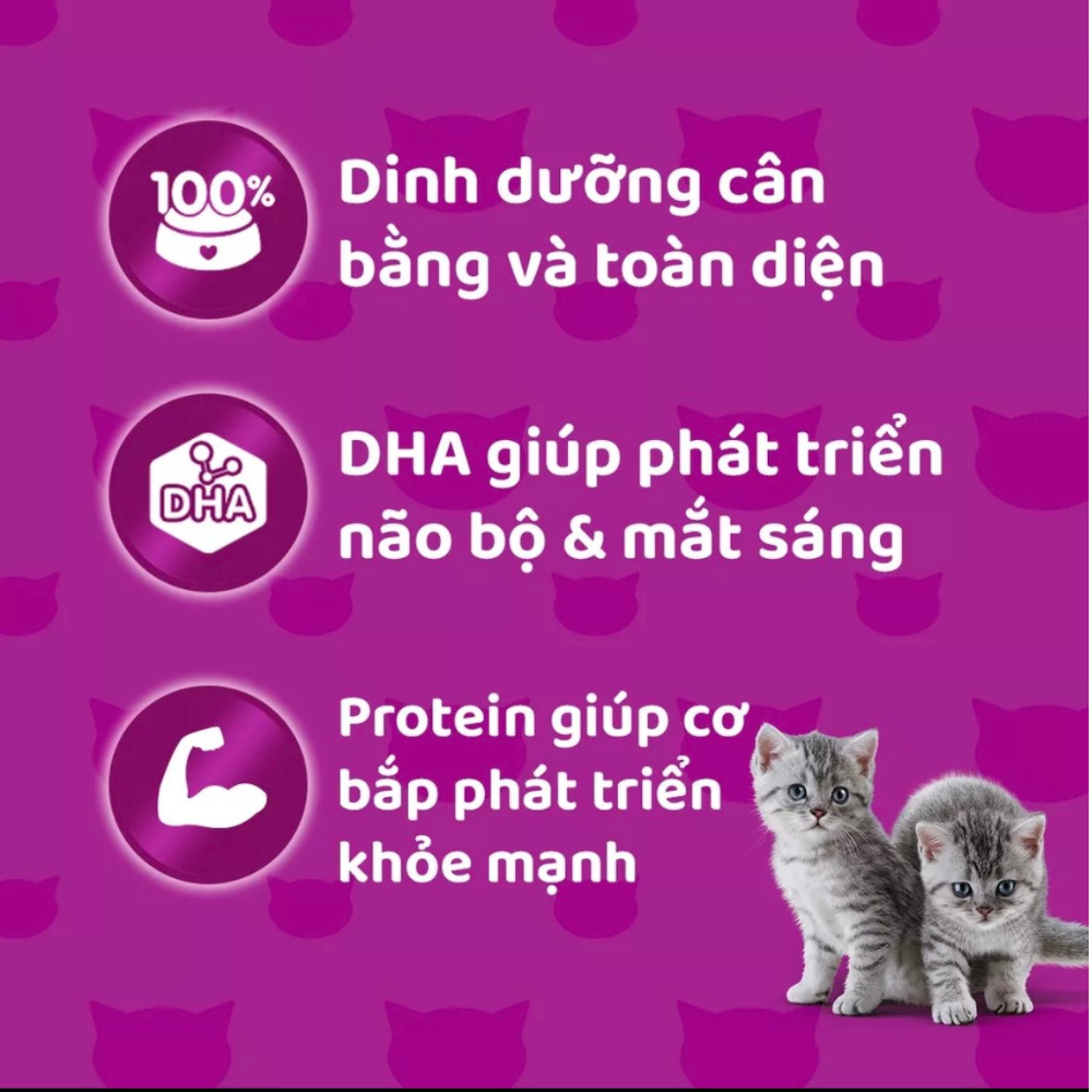 Pate Whiskas Mèo con , túi 80g