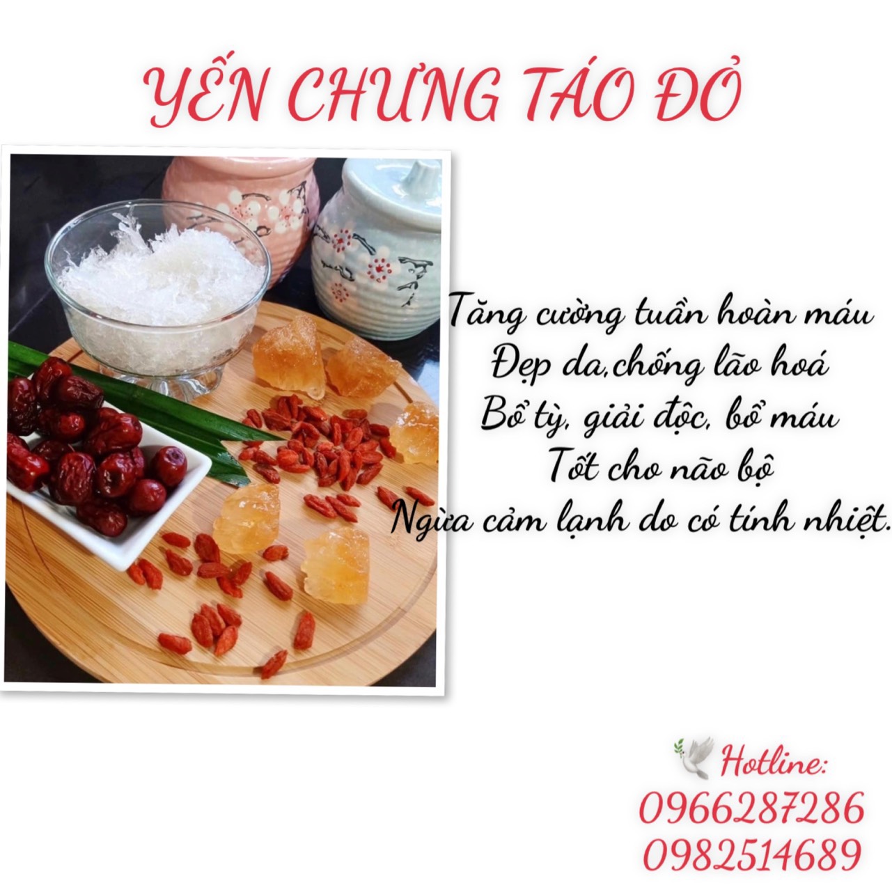 Táo đỏ chưng yến