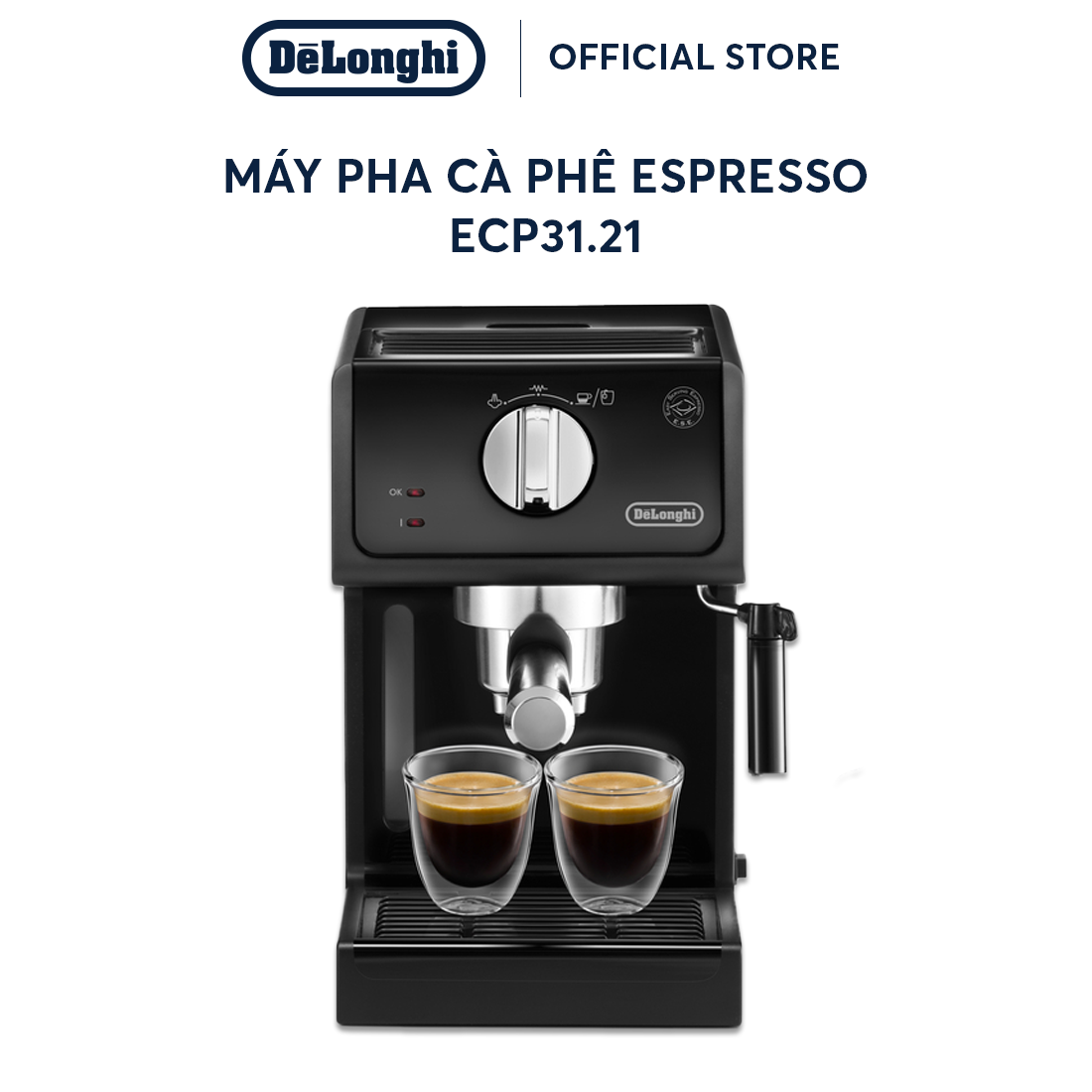 Delonghi Ecp31.21 Active Line Espresso Coffee Maker - Compact, Convenient - Genuine