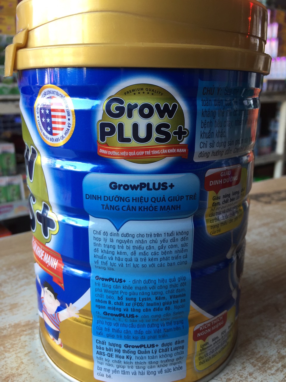 [HCM]Sữa bột Nutifood Grow PLUS Xanh 900g