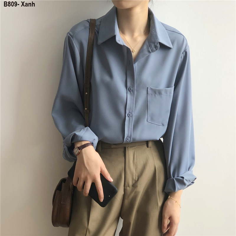 [HCM]B809- ÁO sơ mi form rộng cao cấp