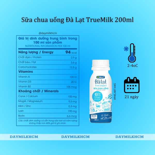 Sữa Chua Uống VPMilk Đà Lạt Yogurt