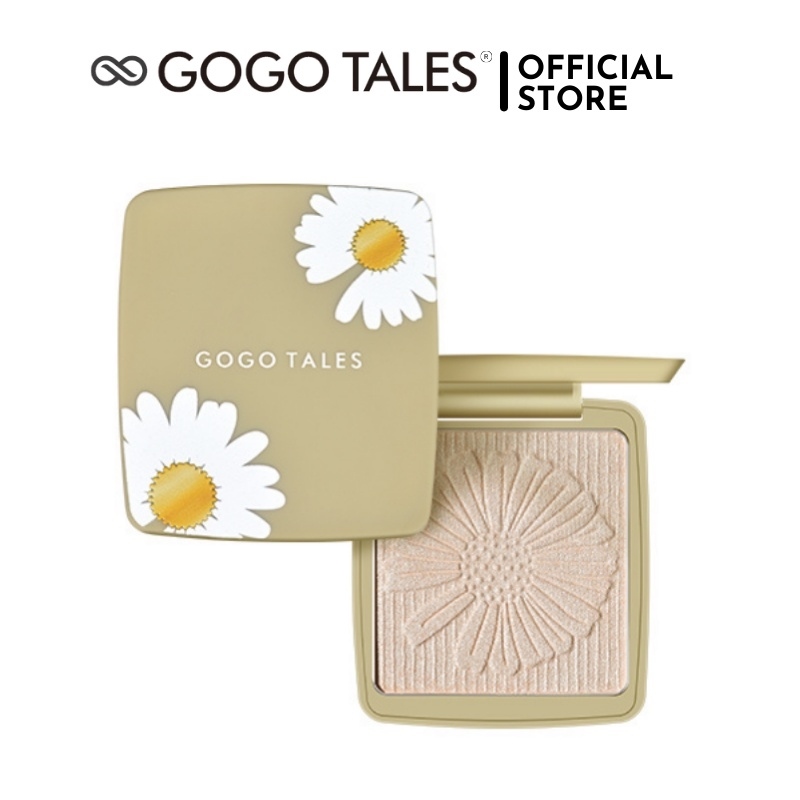 cập nhật✸▪  [Có sẵn] Phấn bắt sáng highlight Gogo Tales GT182 Bản Hoa Cúc nội địa trung tạo hiệu ứng da căng bóng