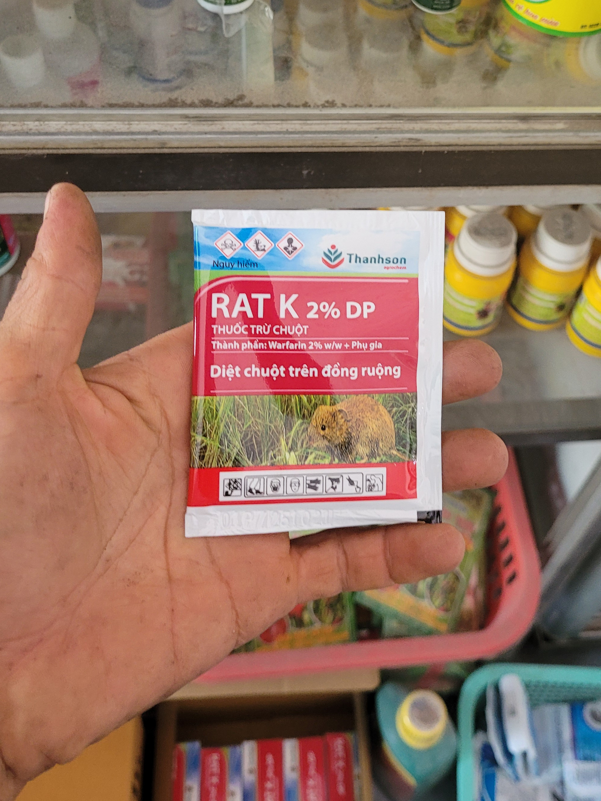 Thuốc trừ chuột Rat K 2% DP - 10gr/gói