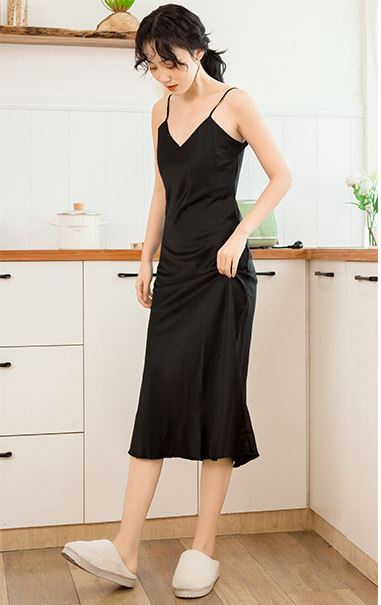 Váy ngủ lụa cao cấp dài tay siêu sang xịn SP058 | Shopee Việt Nam