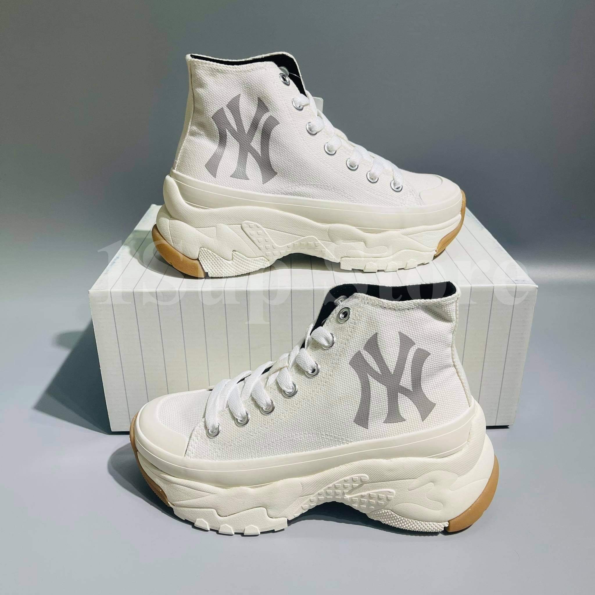 Giày Giày MLB NY Chunky  Yankees Black white ( Full box)