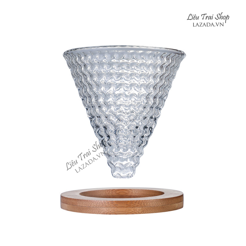 Bộ bình và phễu v60 pha cà phê cafe Pour over brew drip ba màu