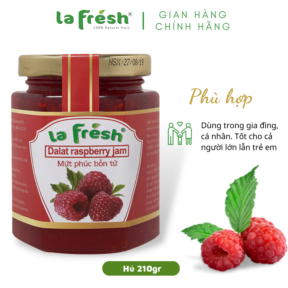 [HCM]Mứt Phúc Bồn Tử LaFresh Đà Lạt 210g