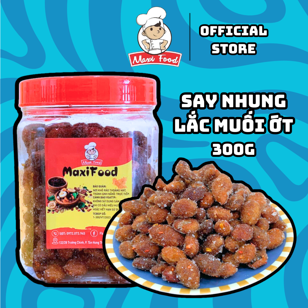 SAY NHUNG LẮC MUỐI ỚT 300G MAXIFOOD