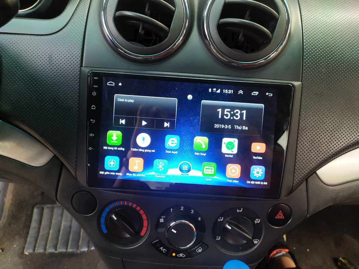 Màn hình  cho xe CHEVROLET AVEO, RAM 1G, ROM 16G, với hệ android 10.1, lướt web tốc độ cao - phu tung xe hoi, lắp đặt camera hành trình cho ô tô