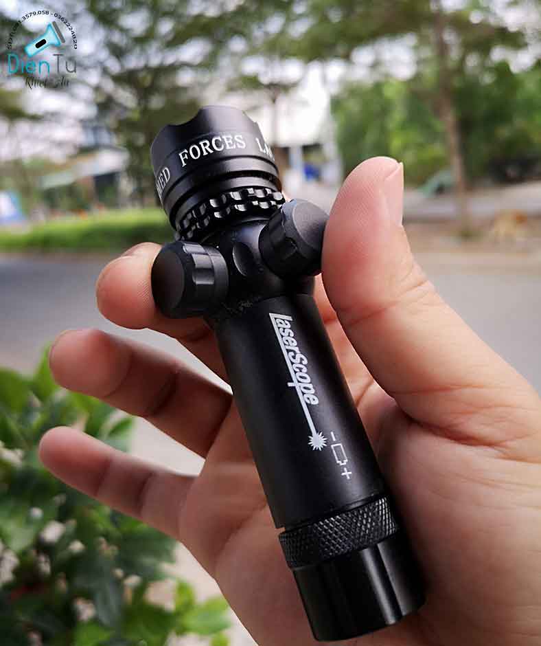 [HCM]Đèn laser Tia Đỏ Núm vặn Trọn Bộ PIn Sạc cao Cấp