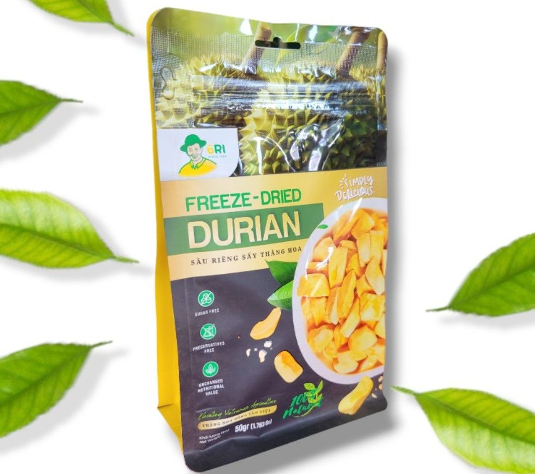 Sầu riêng sấy thăng hoa 6 Ri gói 50gr
