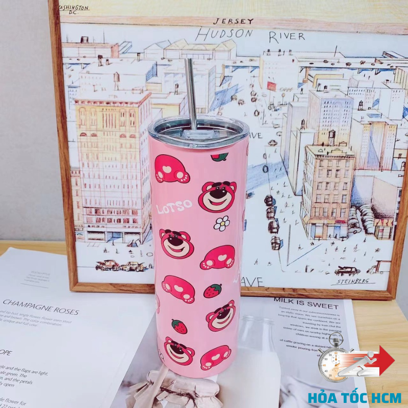 Ly giữ nhiệt trụ cao 600ml