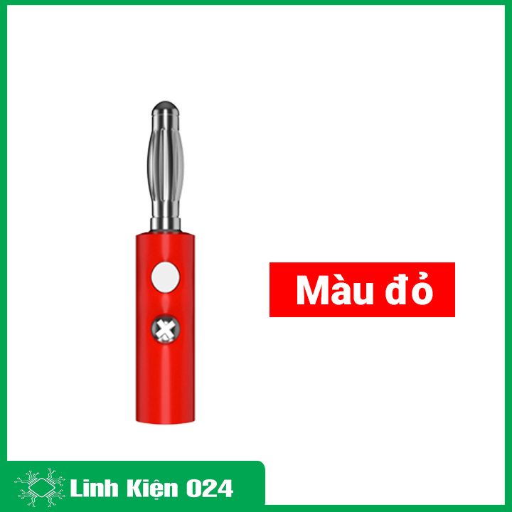 Combo 10 đầu Jack bắp chuối 910MR 4mm đực 5 đỏ 5 đen