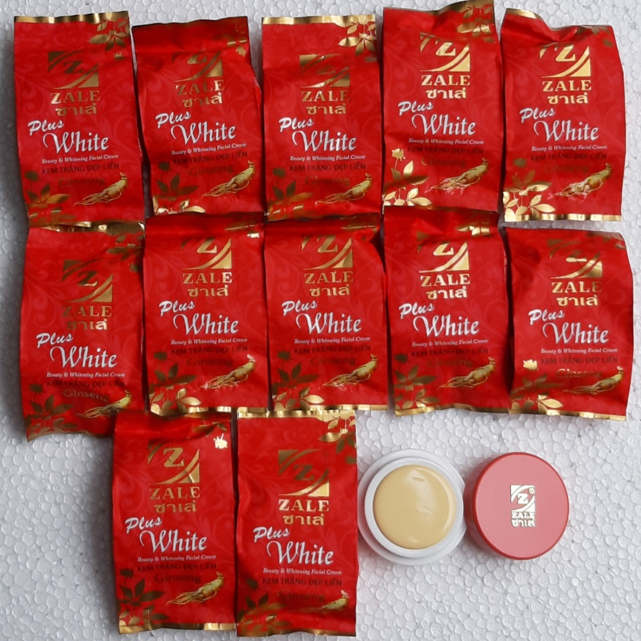 Combo 06 hộp Kem zale trắng đẹp liền tẩy nám tàn nhang vết nhăn lót che khuyết điểm Zale Plus White Thái Lan