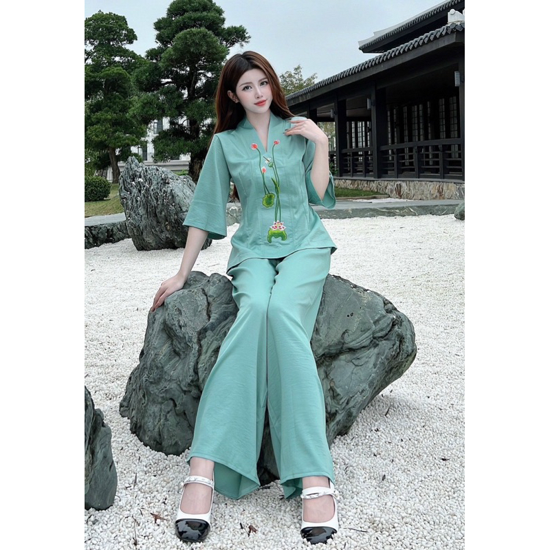 ĐỒ LAM ĐI LỄ CHÙA  BL THÊU