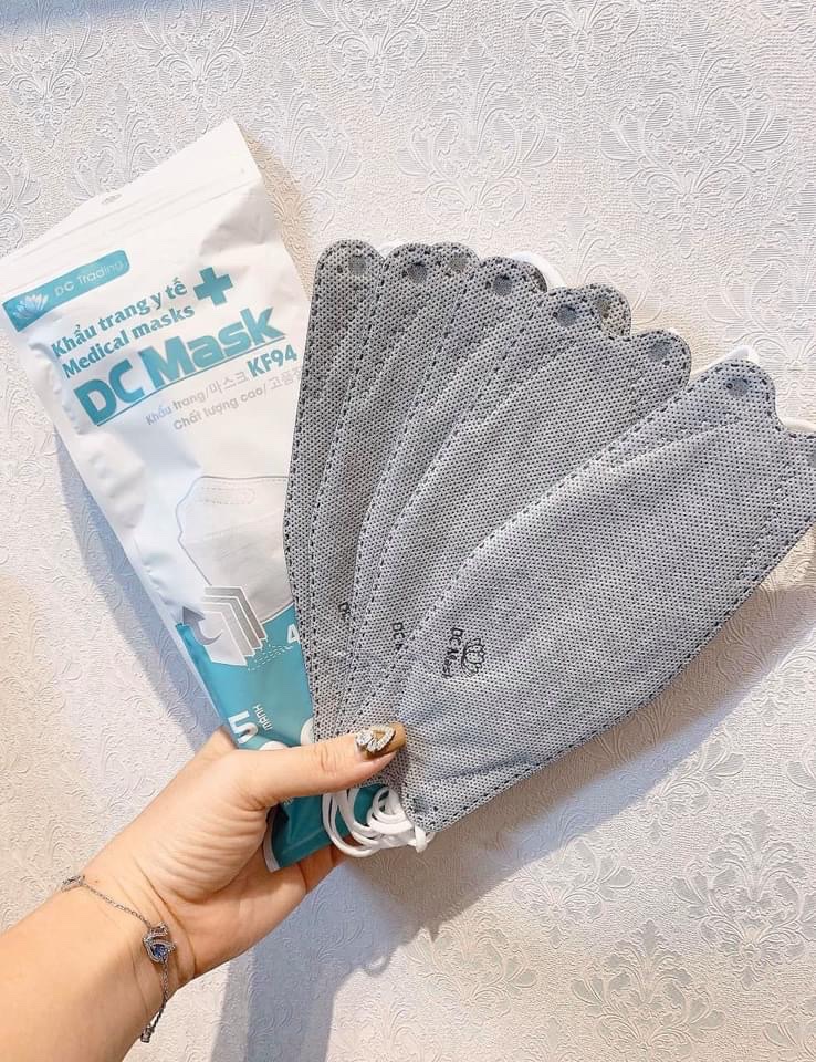 (Gói 10 Cái) Khẩu Trang 4D Hãng DC Mask Kiểu Dáng KF94 Hàn Quốc