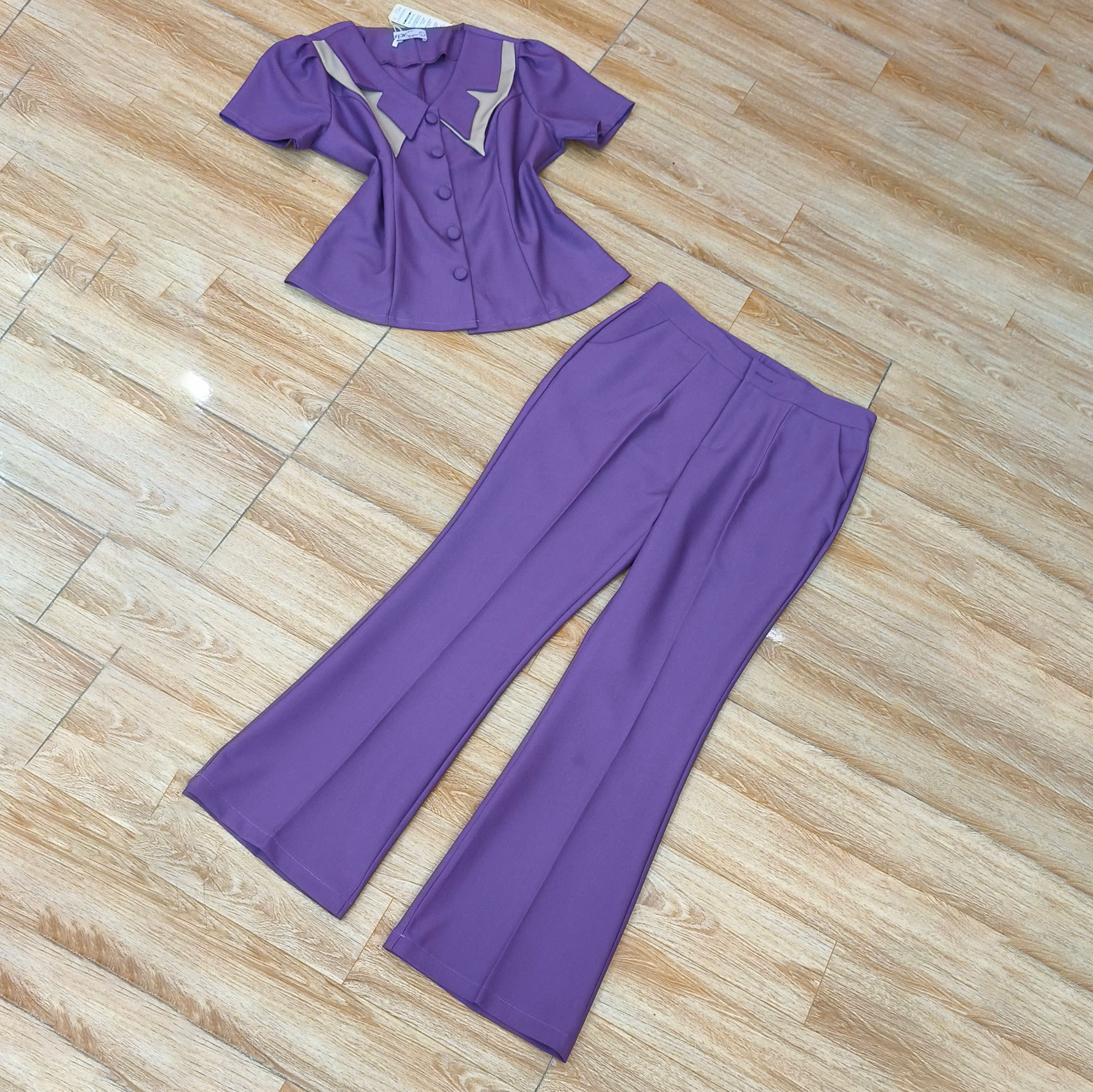 Set bộ công sở nữ cao cấp, chất cotton lạnh Hàn quốc, co dãn nhẹ, tôn dáng, sang trọng, không bai, không xù
