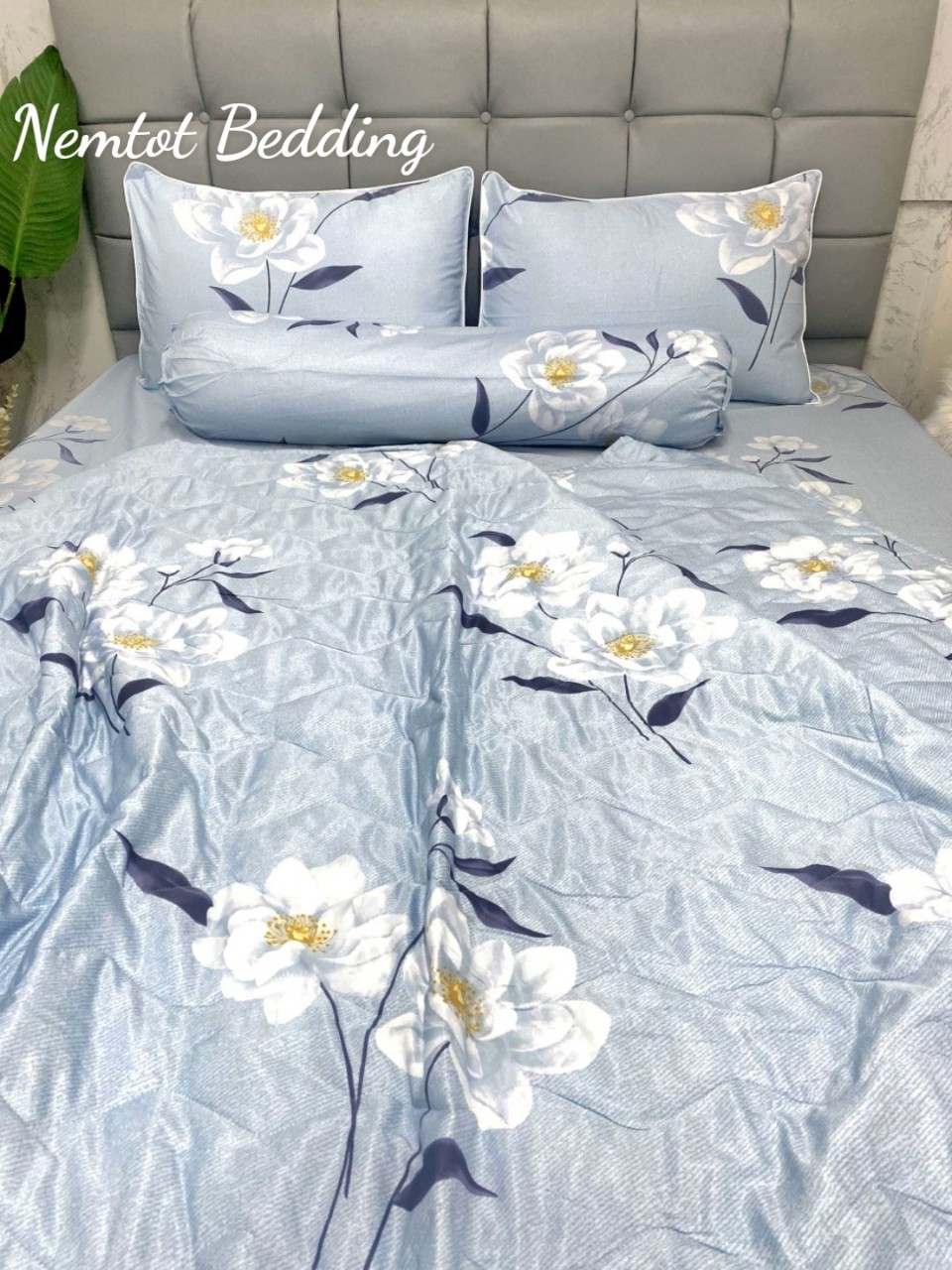 💕SIÊU PHẨM💕 Bộ Ga Gối Lyocell Than Hoạt Tính Kháng Khuẩn Mềm Mịn, Nằm Thoáng Mát _ Nemtot Bedding