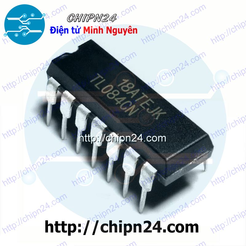 [2 con] (DIP) IC TL084 DIP-14 (TL084CN 084)