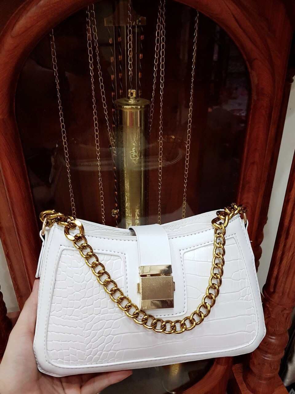 Túi Thời Trang Nữ Kẹp Nách Vân Rắn Siêu Hot 3M285