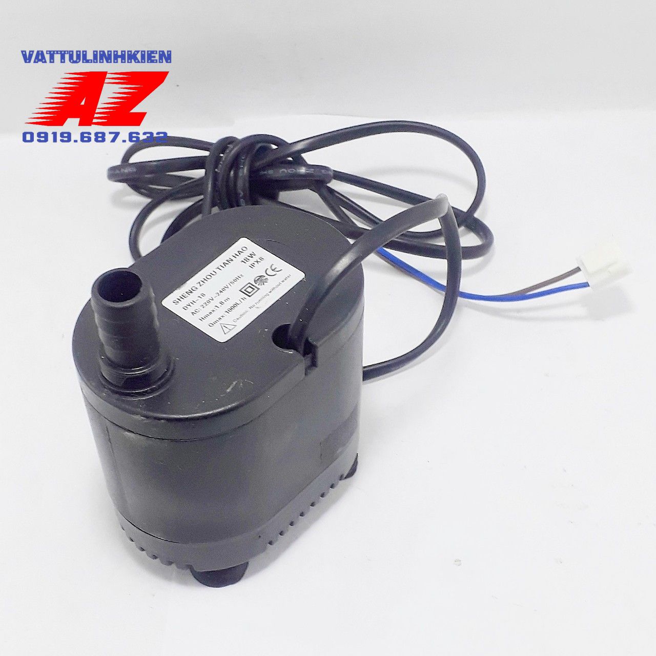 Bơm chìm mini 220V - 18W  cho bể cá, quạt hơi nước