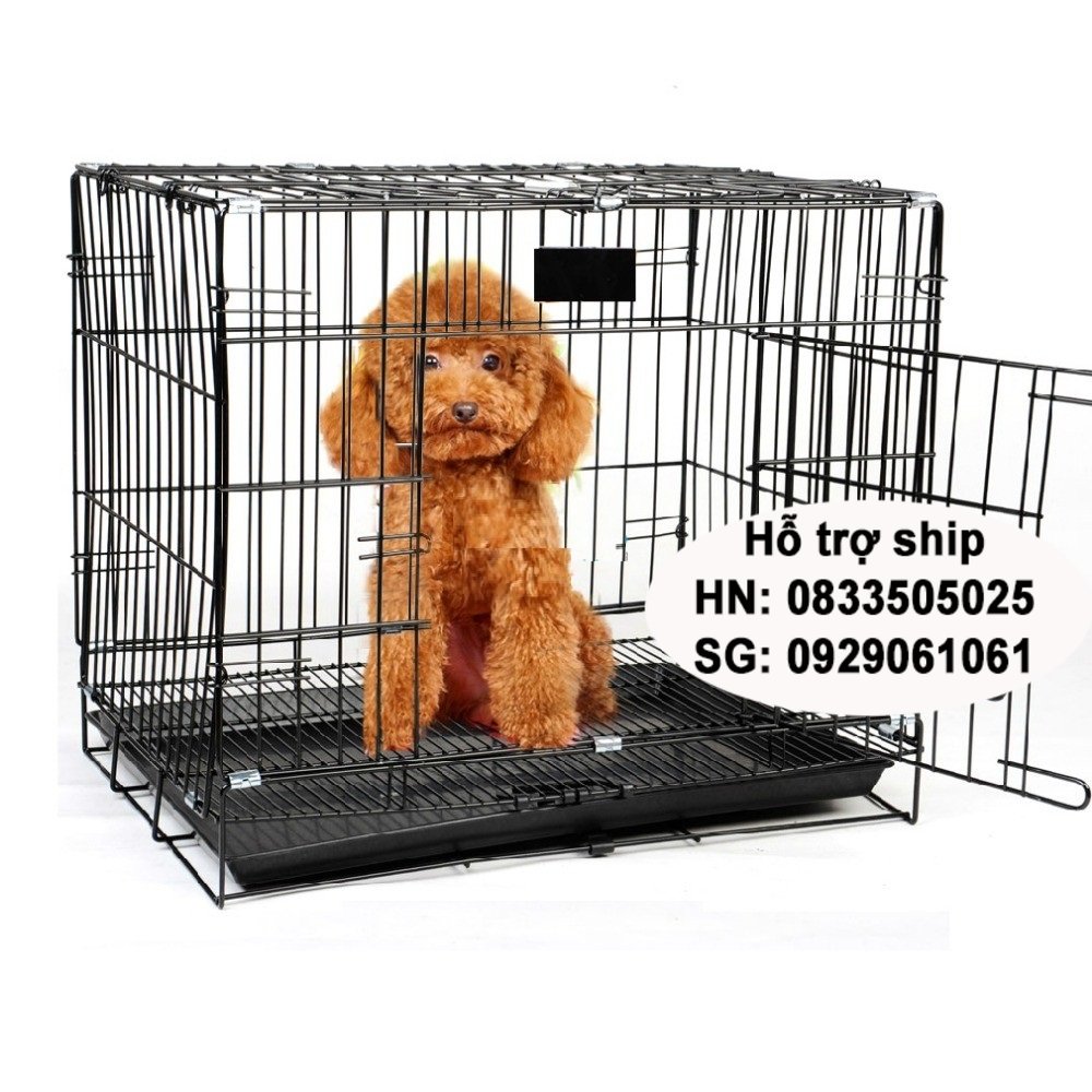 SD- Hanpet - Chuồng nuôi chó mèo dưới 8kg sd60- lồng nuôi chó mèo - chuồng chó - lồng chó gấp gọn sơn tĩnh điện CÓ 5 SIZE (màu ngẫu nhiên) nhà chó / nhà mèo / chuồng thú cưng