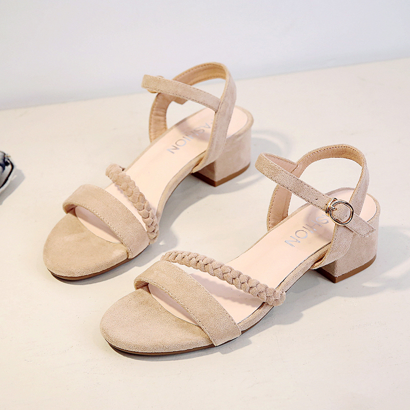 Sandal cao gót đế vuông dáng hàn quốc - G071
