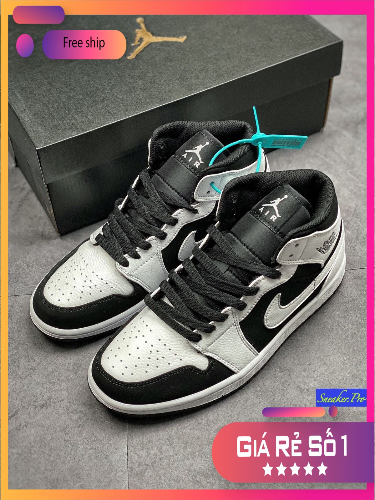 ƯU ĐÃI LỚN SALE CỰC SỐC + FULL BOX Giày thể thao nam nữ Air Jordan 1 Mid