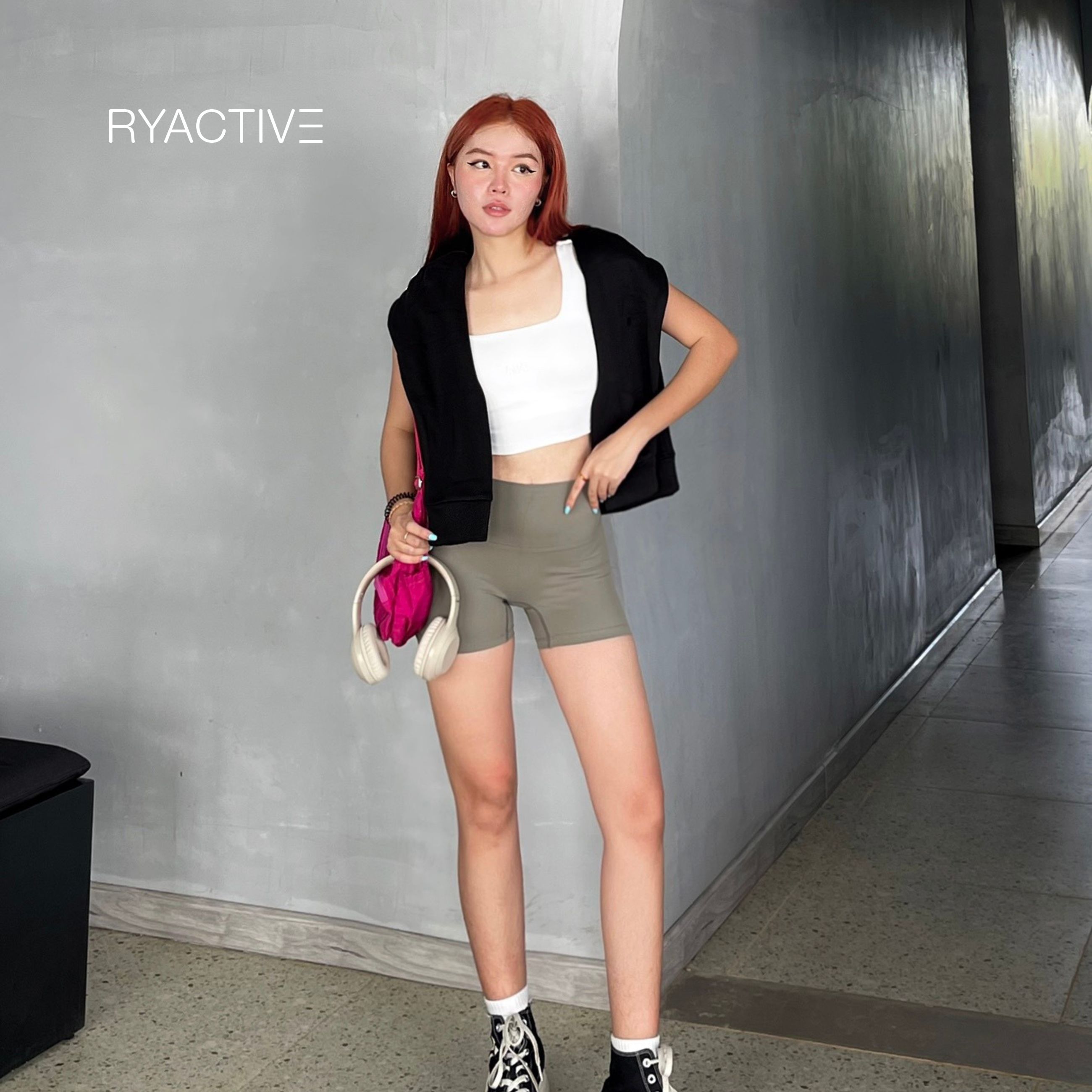 Áo ngực thể thao RYACTIVE -  VICTORY SPORTBRA White