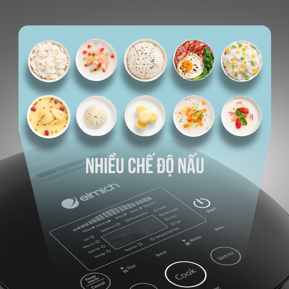 Nồi cơm điện tử Elmich ICE-1790.1789