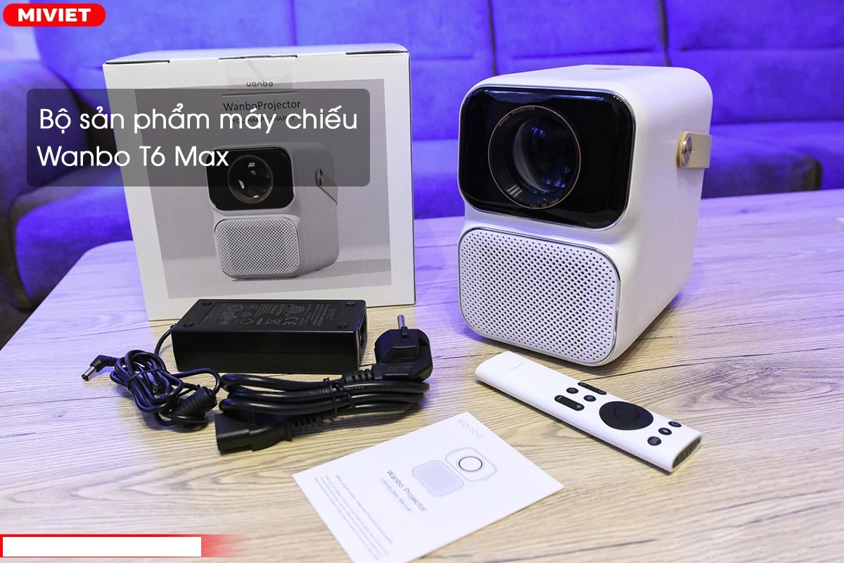 Máy chiếu không dây Wanbo T6 Max /Wanbo T2 MAX phiên bản quốc tế Hỗ Trợ Đèn LED Full HD 1080P 4k máy chiếu phim tại nhà, máy chiếu kết nối với điện thoại