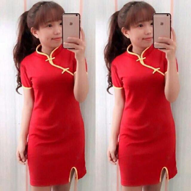 Đầm body thun sọc chéo tà