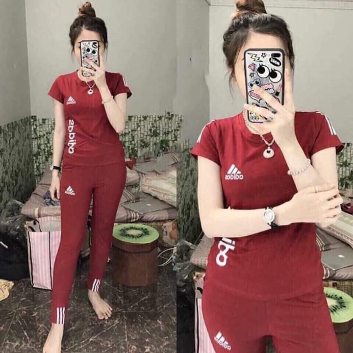 [HCM]BỘ ĐỒ COTTON LOGO THÊU ADS CAO CẤP
