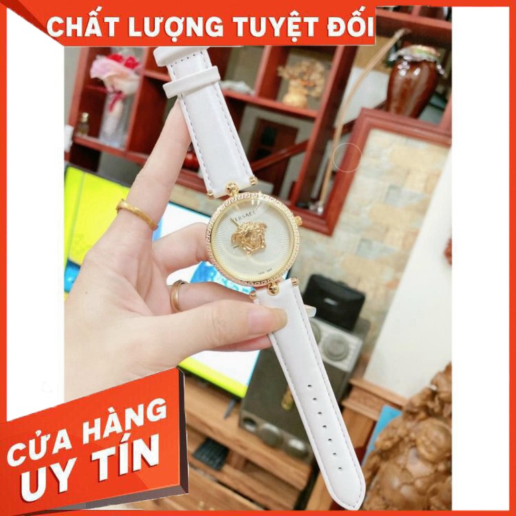 (Bảo hành 12 tháng) Đồng hồ nữ Versace dây da size 30 mm - Đồng hồ VS