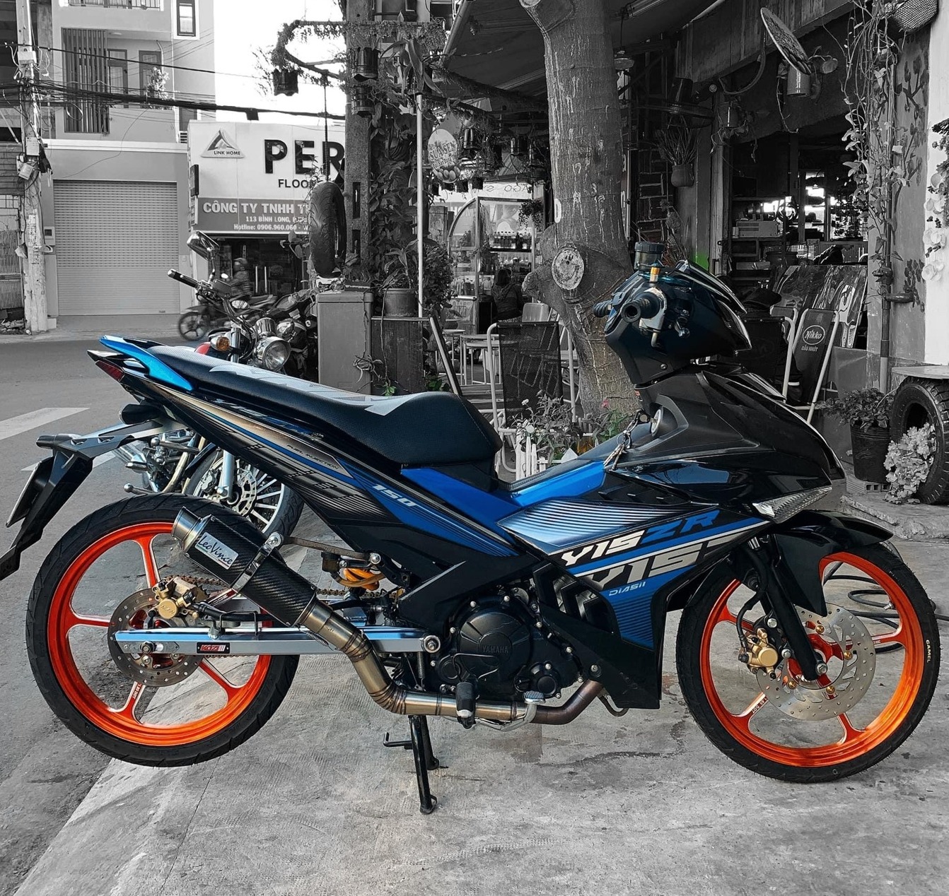 Tem rời exciter 150 y15zr xanh đen