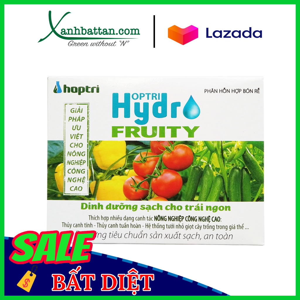 Dung dịch thủy canh rau ăn quả hydro fruity 2 chai ab
