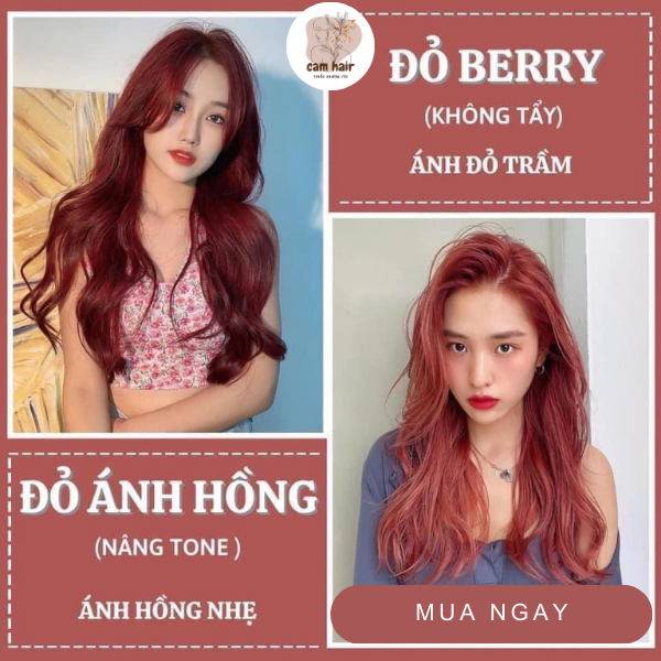 Nâu đỏ cherry có cần tẩy tóc không? 9 kiểu tóc nâu đỏ cherry đẹp nhất