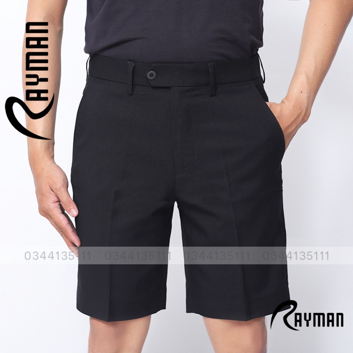 Quần short nam tây âu rayman quần đùi ngắn vnxk sang trọng