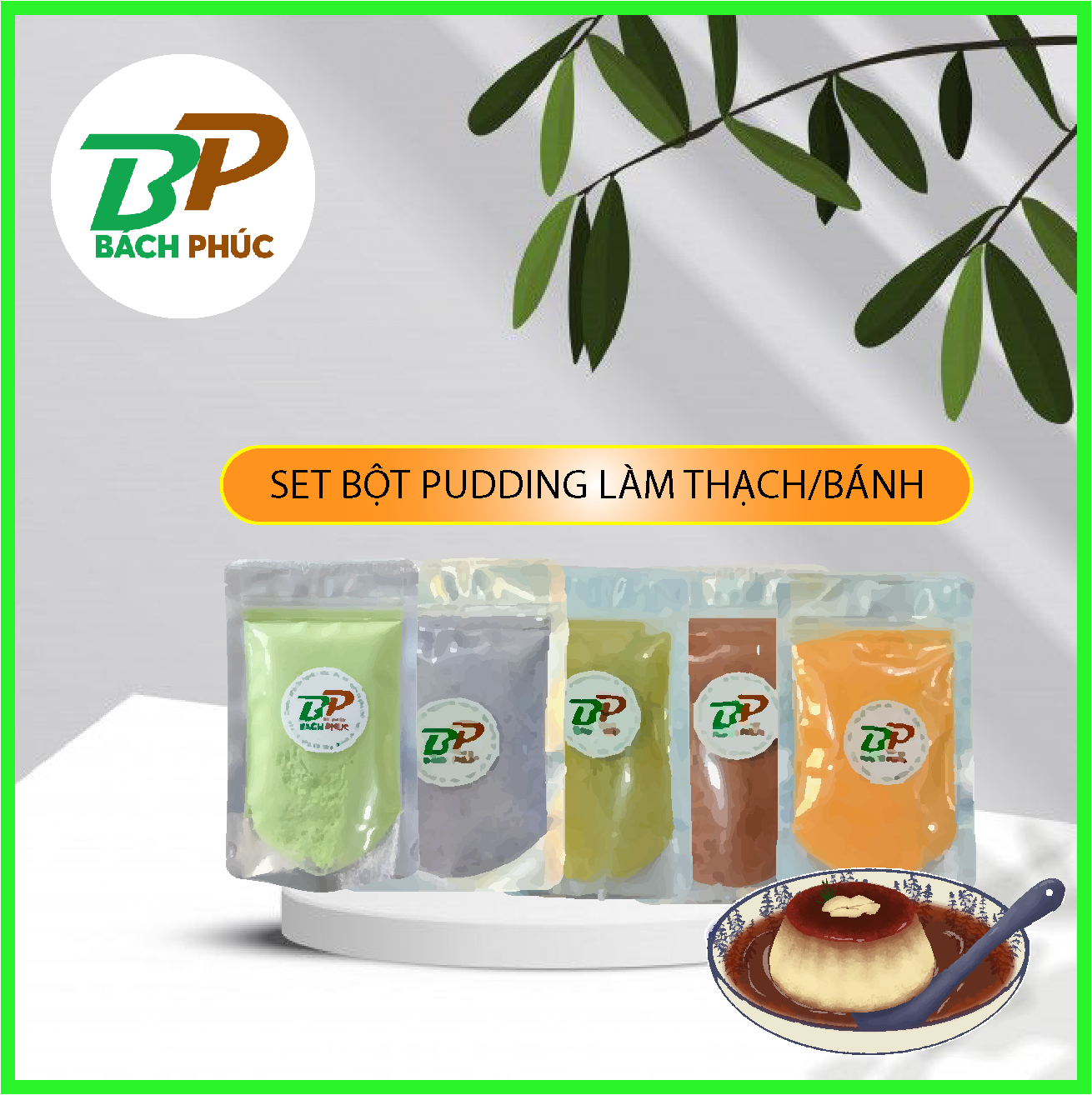 BỘT PUDDING 100G LÀM THẠCH TRÀ SỮA - NGUYÊN LIỆU PHA CHẾ TRÀ SỮA - NGUYÊN LIỆU PHA CHẾ ĐÀ NẴNG