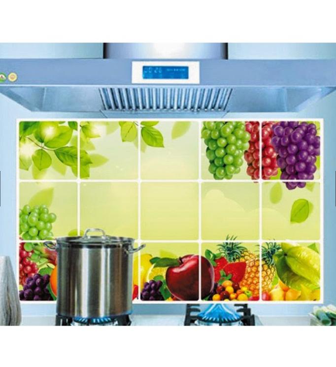 Miếng dán bếp giấy dán bếp chống dầu mỡ Decal giấy dán tường