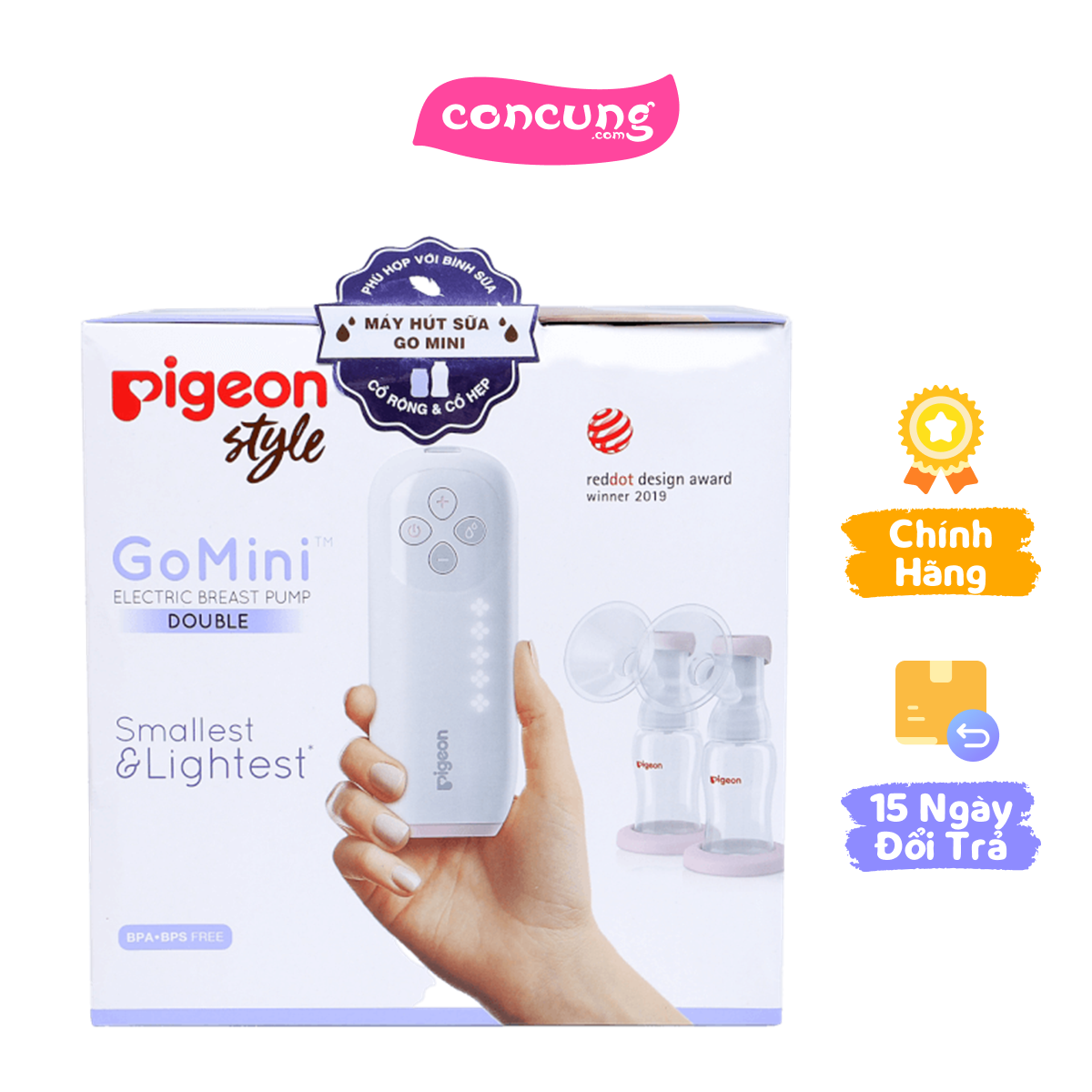 Máy hút sữa điện đôi Pigeon (Gomini)